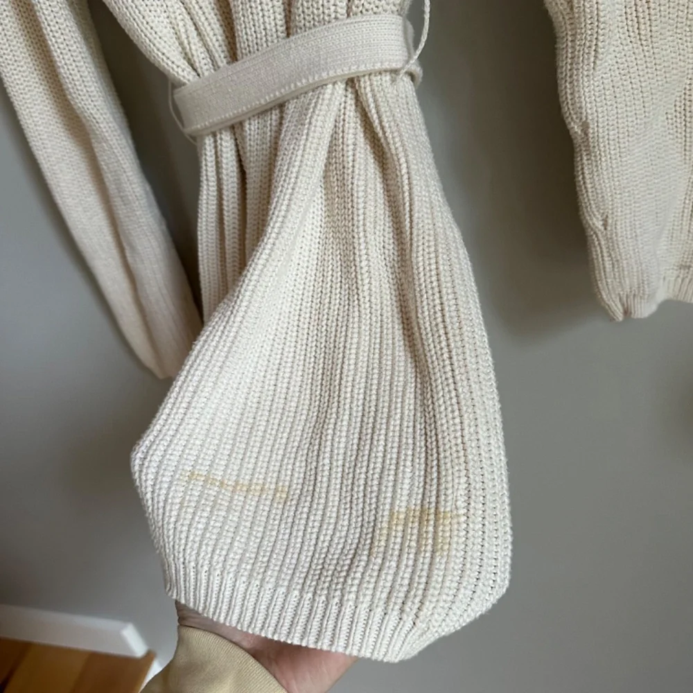 Jenni Kayne Belted Wrap Cotton Cardigan In Ivory - Picture 7 of 8